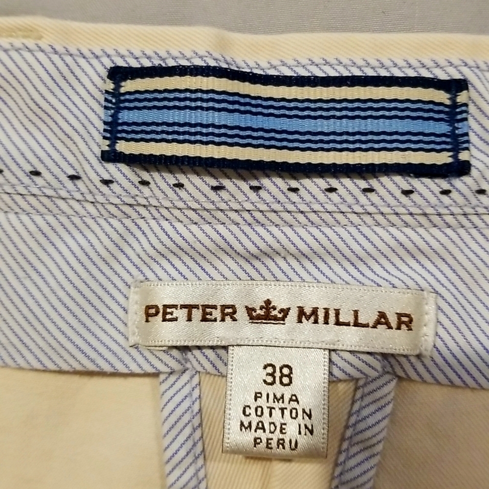 PETER MILLAR SHORTS Size:38 Color Beige Condition: Excellent